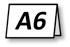 A6 105/148mm (210/148mm foldet til A6, 1 foldning på den lange side)