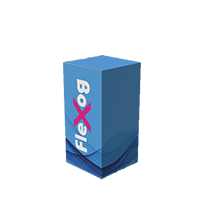 Kasse med to forskudte klapper med lås