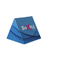 Trekantet vandret kasse