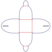 Pralineæske - rozkrój