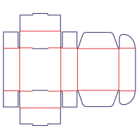 Kasse med design - rozkrój