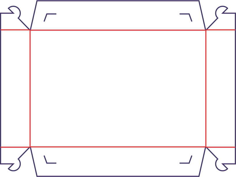 Bakkeæske - rozkrój